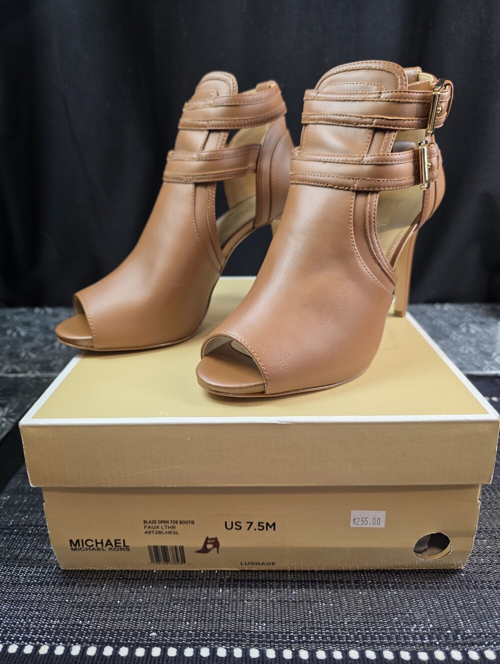 Michael Kors Blaze Open Toe Ankle Booties